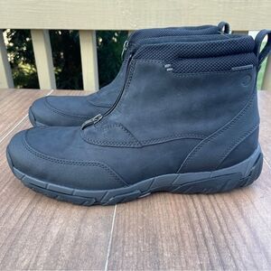 Clarks Men's Grove Zip Ankle Boot Black Size 10.5 M